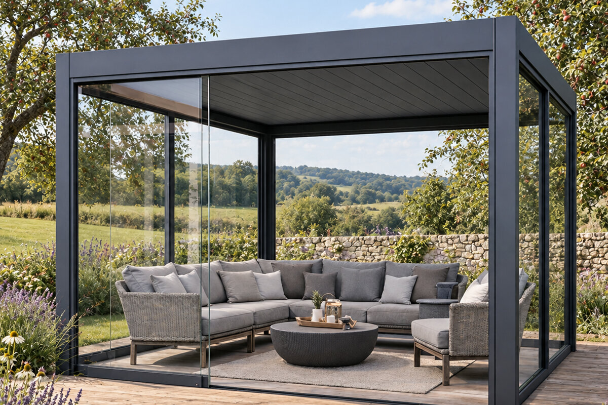 Slik rengjør og vedlikeholder du en pergola i aluminium