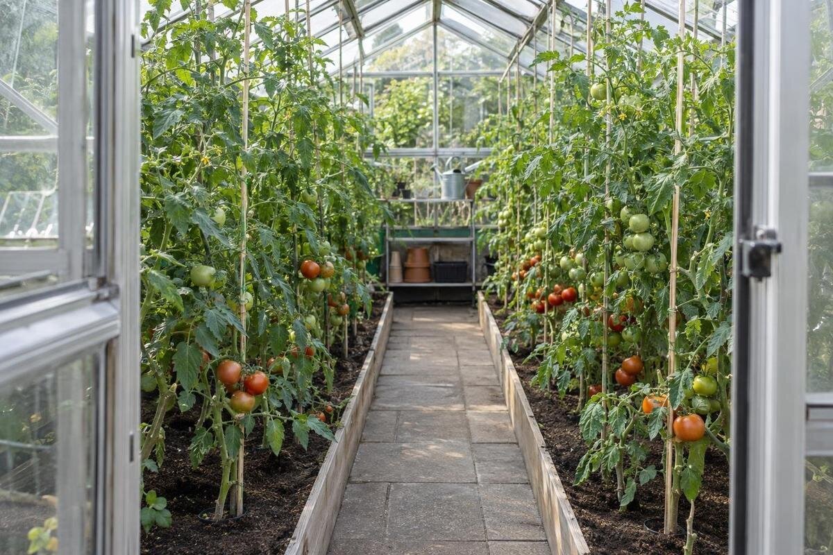 Beregn hvor mange tomatplanter drivhuset rommer