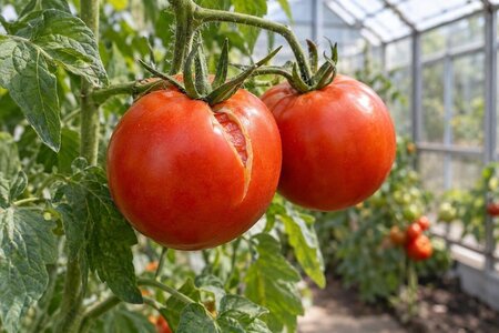 Når tomatene sprekker i drivhuset