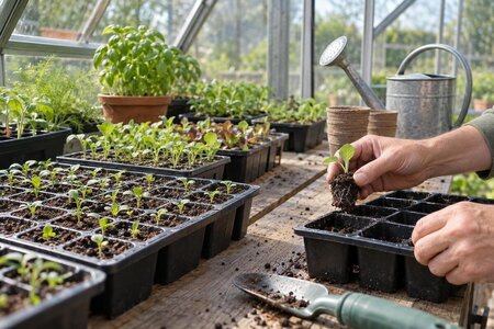 Bruk drivhuset til forkultivering før planting i høybed