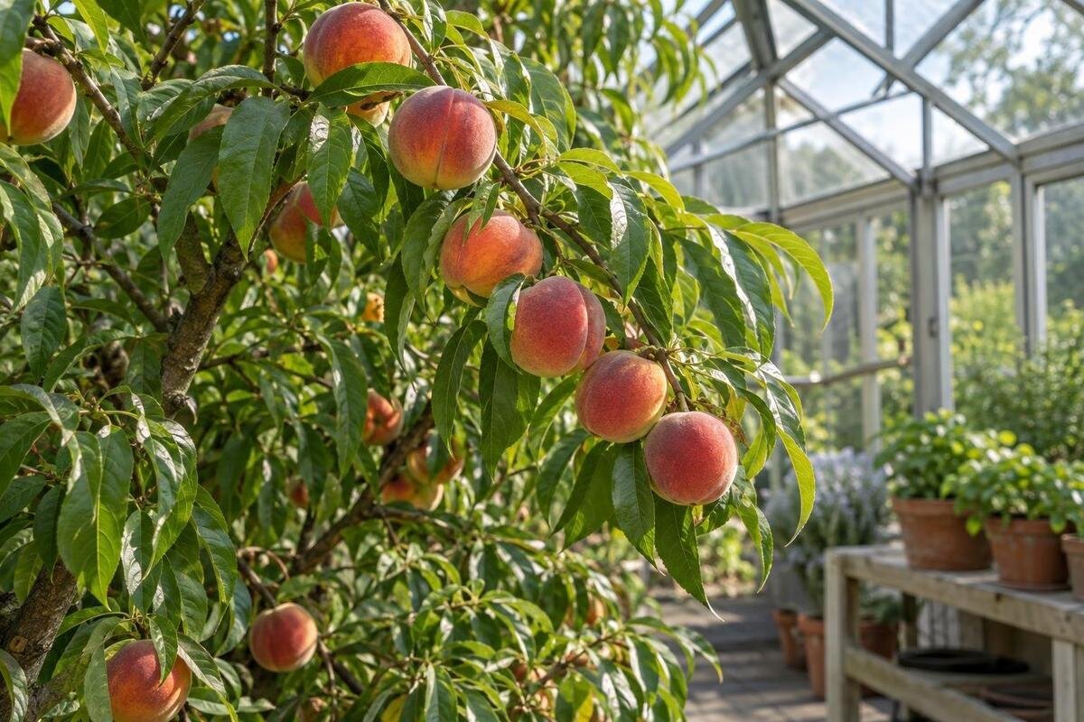 Fersken eller nektarin i drivhus: Planlegg før planting