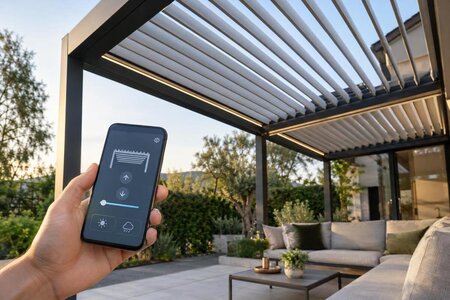 Smarthusstyring av pergola: spørsmål om kompatibilitet