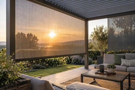 Insektskjerming i pergola: Nett, gardiner og begrensninger