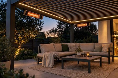Hva koster det å varme opp sittegruppen i en pergola?