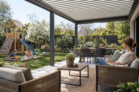 Pergola for familieliv: Lek, opphold og oversikt