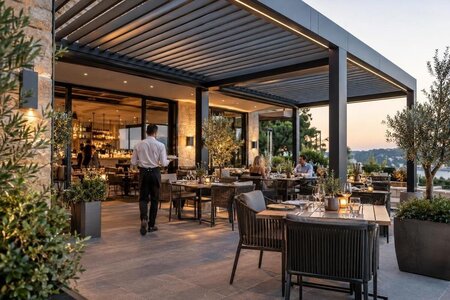 Slik vurderer du om en restaurantpergola kan lønne seg
