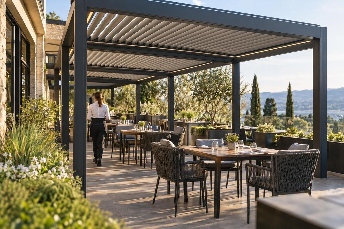 Skriv kravspesifikasjon for pergola og sammenlign tilbud