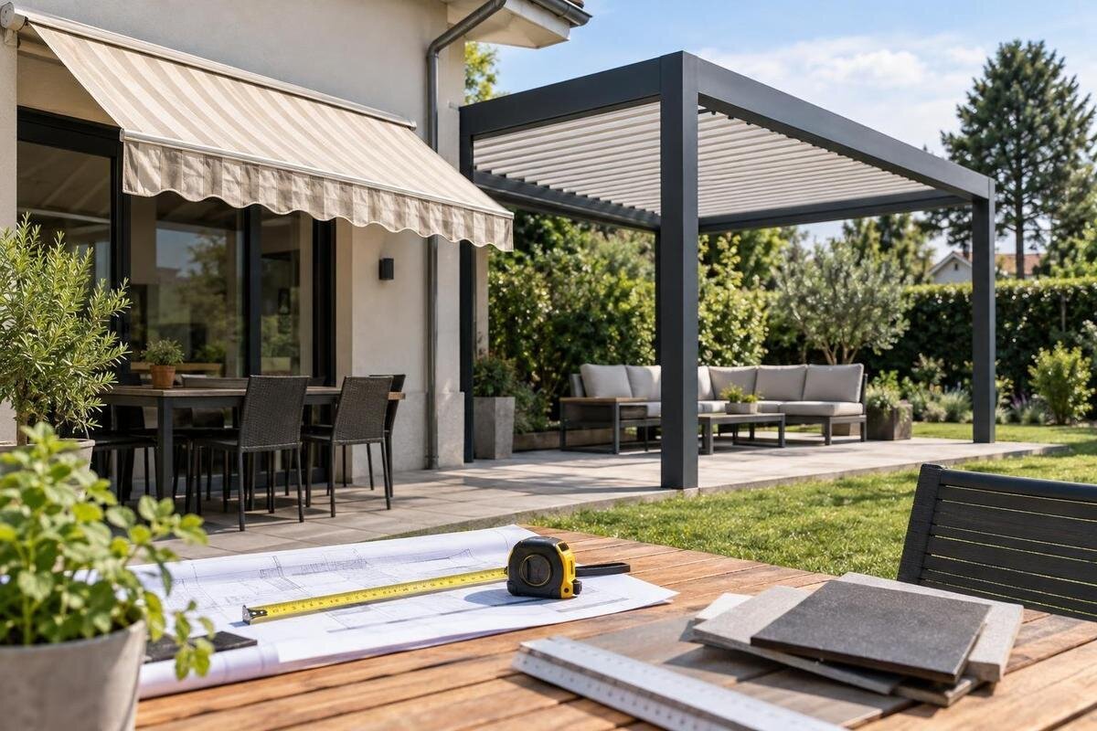 Erstatte en gammel markise med pergola: Hva endres?