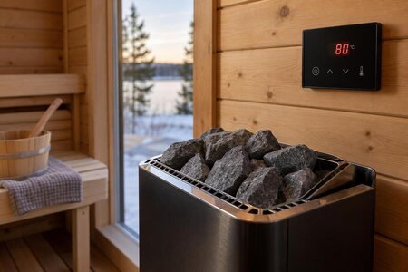 Hvor lang tid bruker en utebadstue på å bli varm?