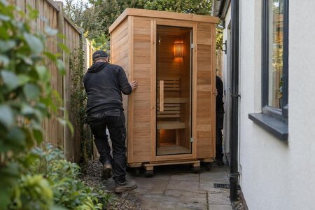 Slik planlegger du levering av badstue med smal adkomst