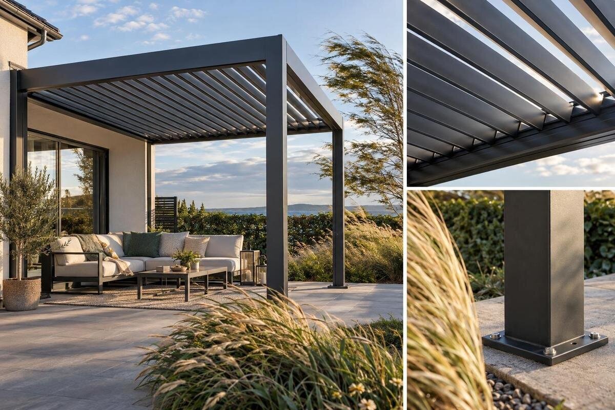 Dette bør du vurdere før du kjøper pergola til et vindutsatt sted