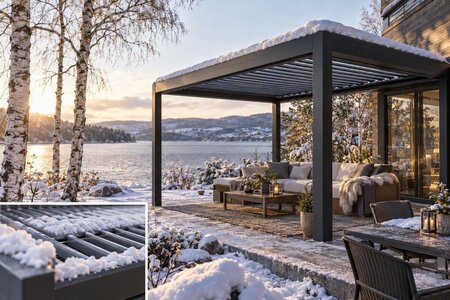 Kjøpe pergola i snørikt klima: Dette bør du vurdere
