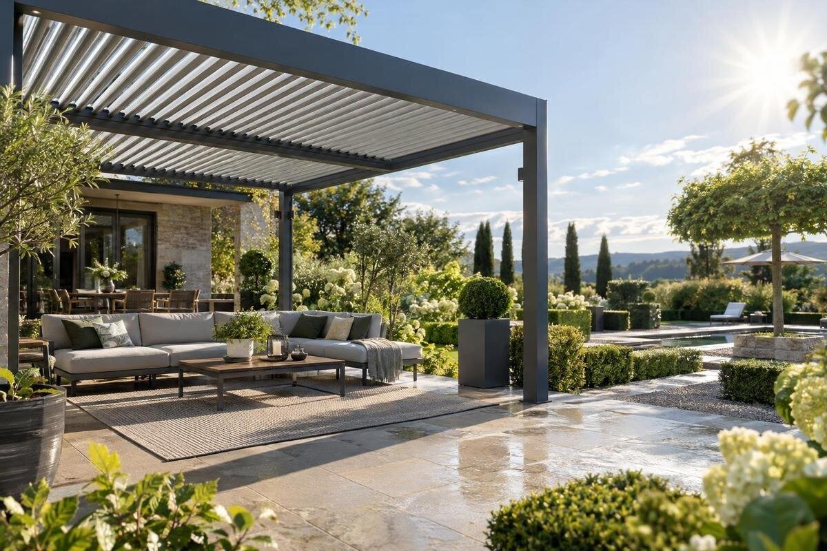 Slik kjøper du pergola for å skjerme mot sterk sommersol