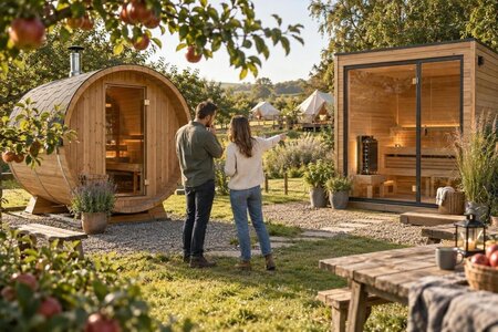 Kjøp av badstue til glamping: spørsmål før valg av modell for hjemmebruk