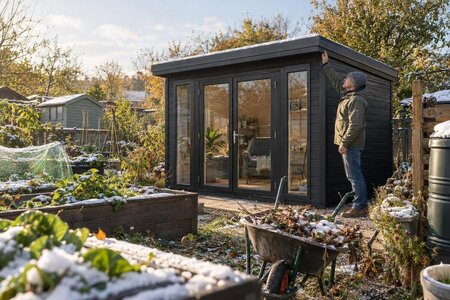Slik sjekker du hagehuset etter sterk vind eller tung snø