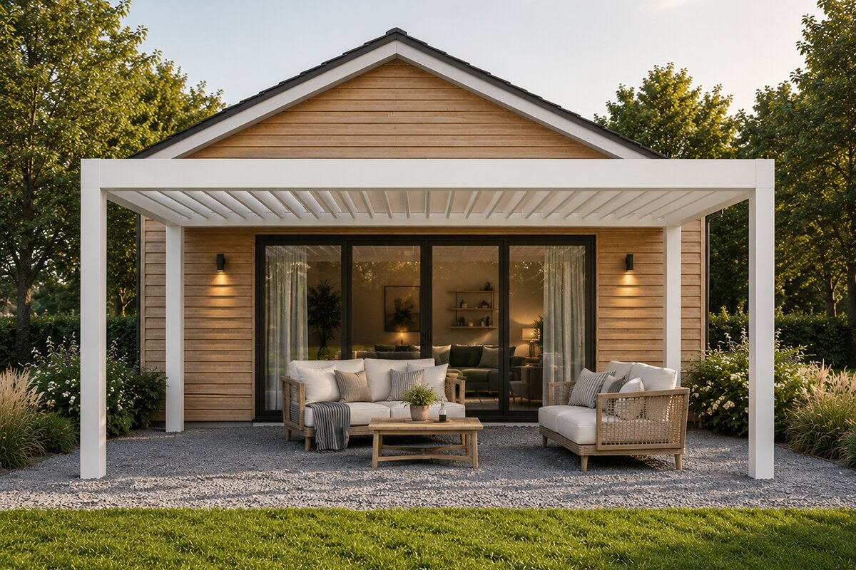 Moderne pergola i Norge – Pergola til terrasse og hage | Luxvindu
