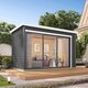 Modano – Moderne hagehus i tre med glassfasade