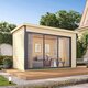 Modano – Moderne hagehus i tre med glassfasade