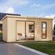 Modano – Moderne hagehus i tre med glassfasade