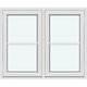 Historisk sidehengslet vinduer (Med to rammer, utadslående)