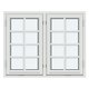 Sidehengslet vinduer (Med to rammer, utadslående)