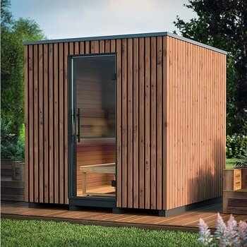 Moderne badstue i termotre – Sana