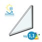 2-lags isolerglass Super LowE 1.0 belegg med varm kant (CHR)