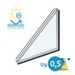 3-lags isolerglass Super LowE 1.0 belegg med varm kant (CHR)