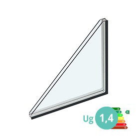 24mm 2-lags isolerglass med varm kant (CHR)